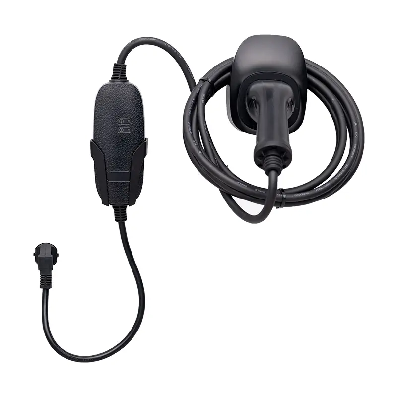 Caricabatterie CA EV portatile da 3,5 kW con alloggiamento in acrilico per la casa e i viaggi