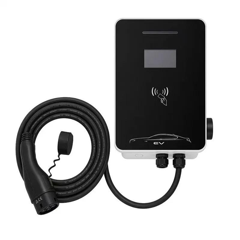 Caricabatterie CA per veicoli elettrici da 7 kW montato a parete per case e uffici